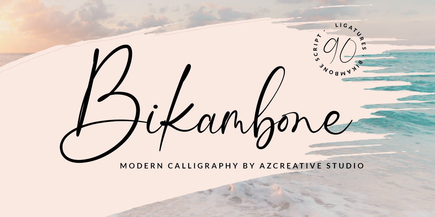 Bikambone Font preview
